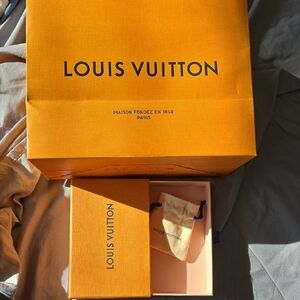 Louis Vuitton Orange Box and Pouch Set